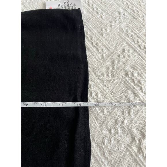 ASOS Topshop Linen Blend Side-Tie Black Mini Skirt, size 2, NWT! - Picture 7 of 8